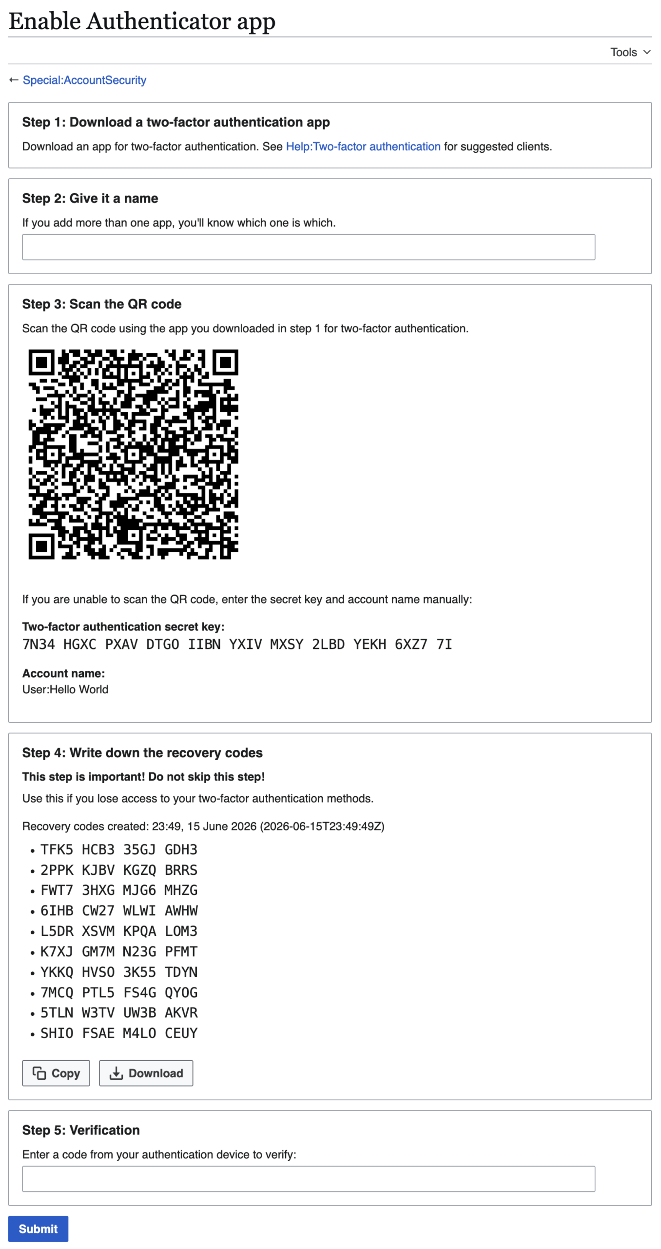 Giao diện bật 2FA Facebook Instagram