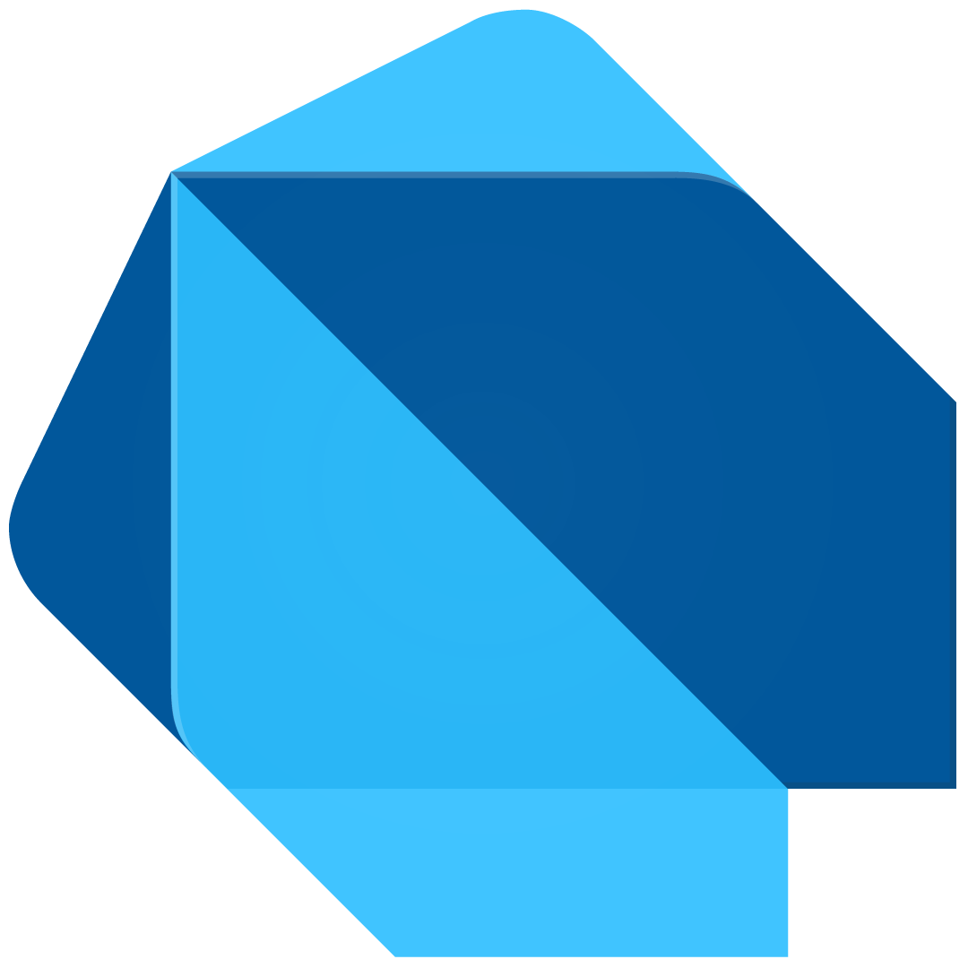 Logo ngôn ngữ Dart với biểu tượng chữ D màu xanh dương trên nền trắng