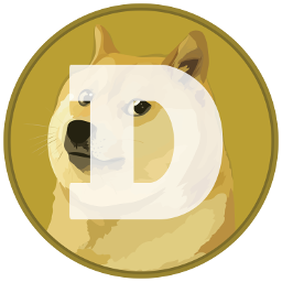 Logo đồng Dogecoin với chú chó Shiba Inu biểu tượng của memecoin đầu tiên trên thế giới