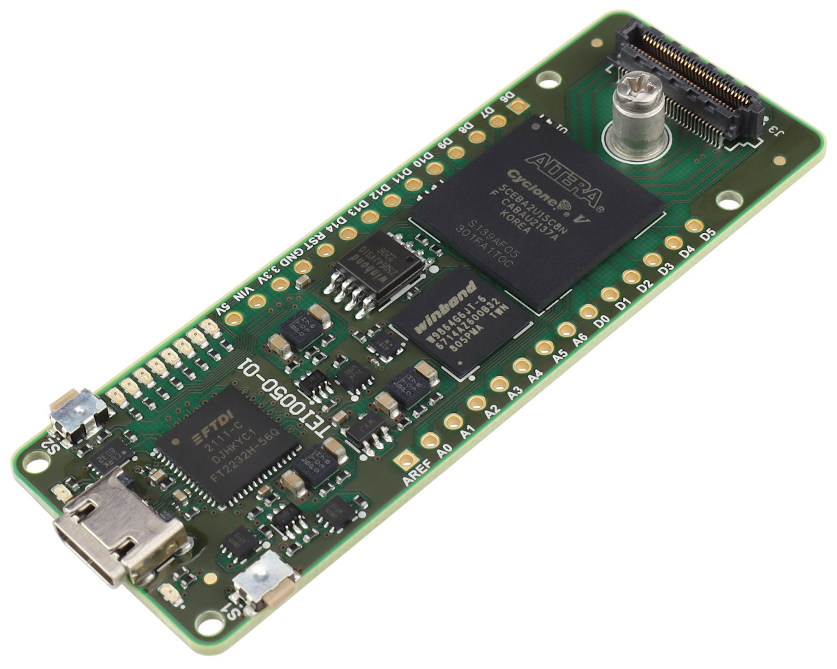 Diagram showing FPGA architecture with configurable logic blocks and interconnects