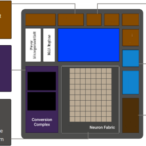 Akida neuromorphic processor block diagram showing architecture layout