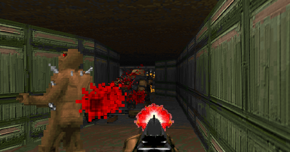 Code Rust được compile sang WebAssembly chạy DOOM