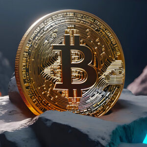 Bitcoin blockchain blocks and cryptocurrency visualization