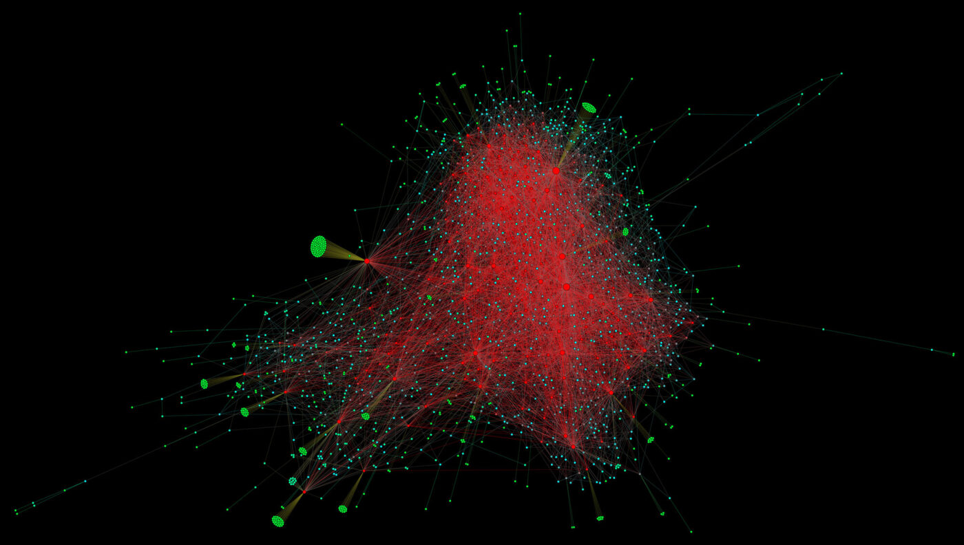 Bitcoin Lightning Network topology visualization