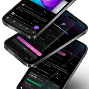 Nostr client interface showing social media feed