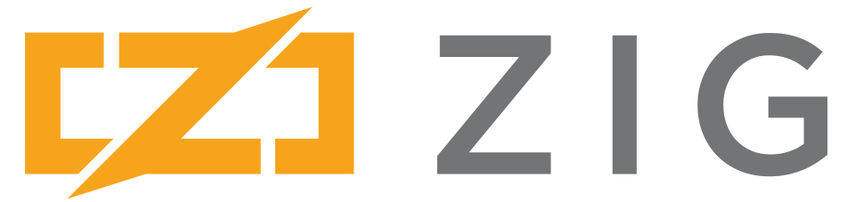 Zig compiler logo trên terminal với hello world example