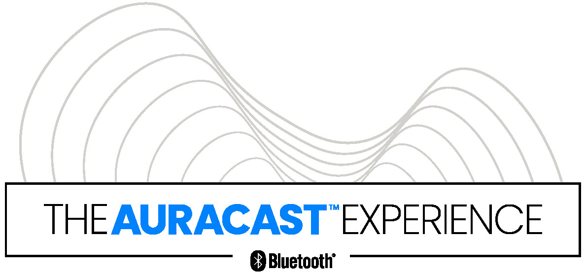 Cảnh quan Auracast tại sân bay người dùng chọn broadcast trên tai nghe