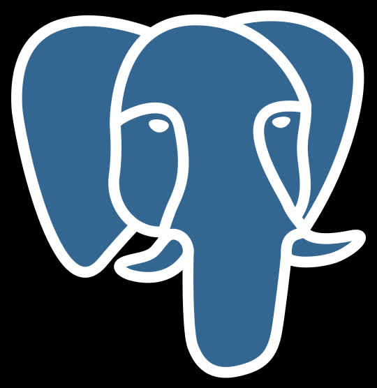 PostgreSQL elephant logo representing the database