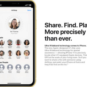 Apple U1 chip on iPhone 11
