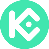 Logo KuCoin trên nền xanh mint đặc trưng, thể hiện nhận diện thương hiệu sàn giao dịch