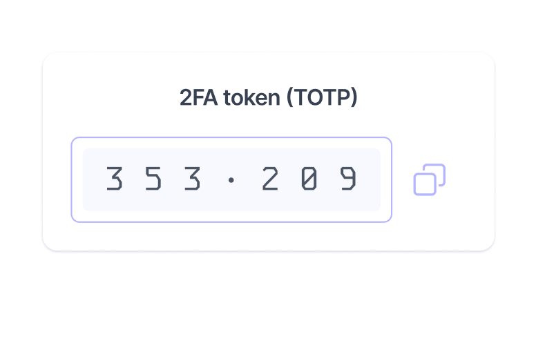 Màn hình hiển thị mã 2FA TOTP trên Proton Pass