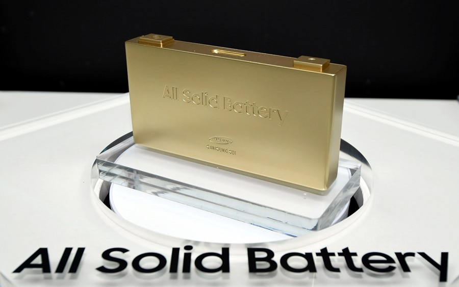 Cell pin thể rắn All Solid Battery của Samsung SDI trưng bày tại triển lãm