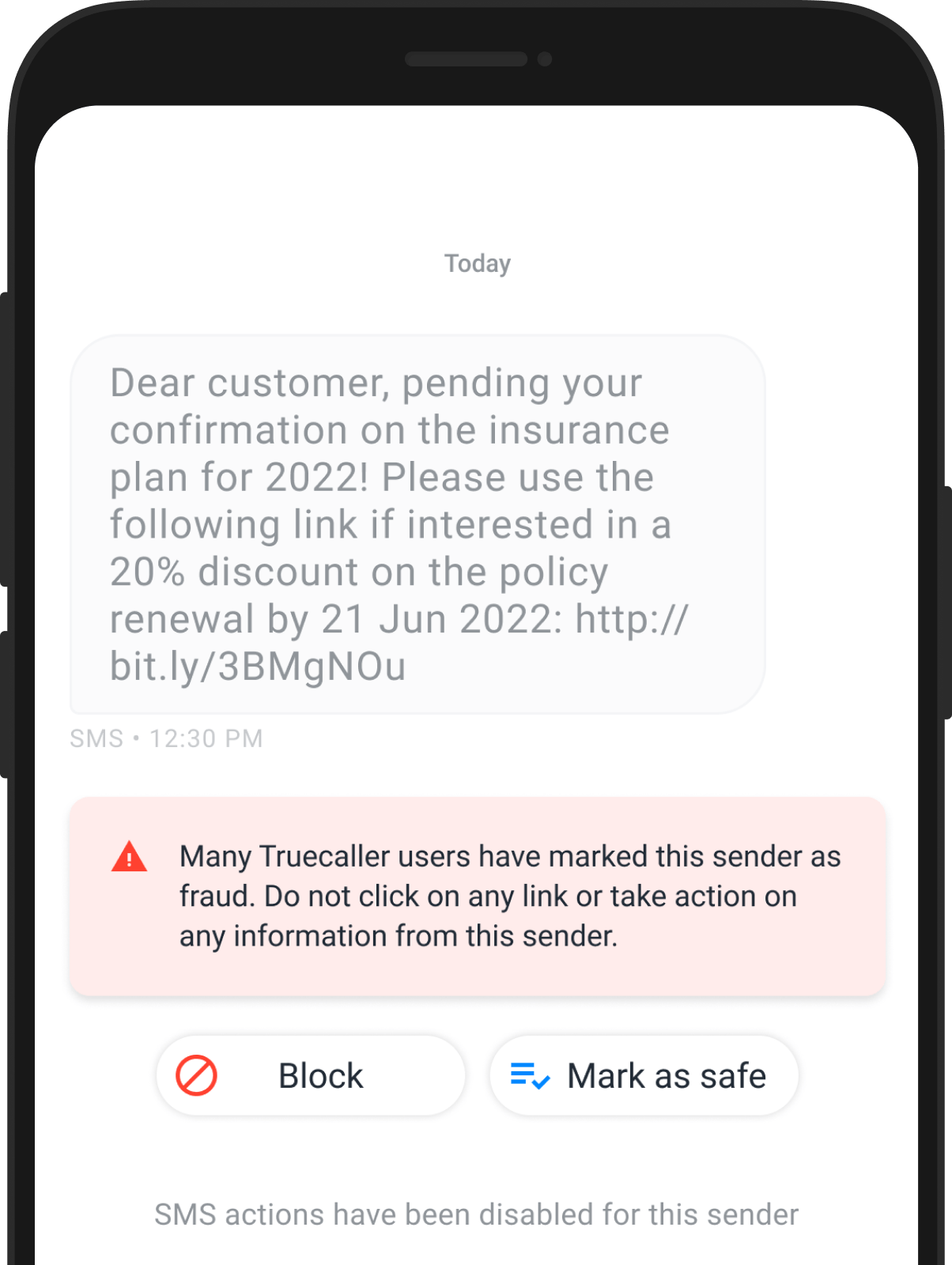 Truecaller cảnh báo tin nhắn SMS lừa đảo và đề xuất chặn người gửi