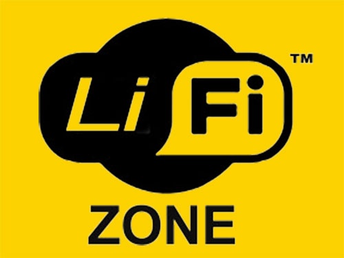 Minh họa nguyên lý hoạt động của hệ thống Li-Fi với đèn LED, photodiode receiver và bộ xử lý tín hiệu