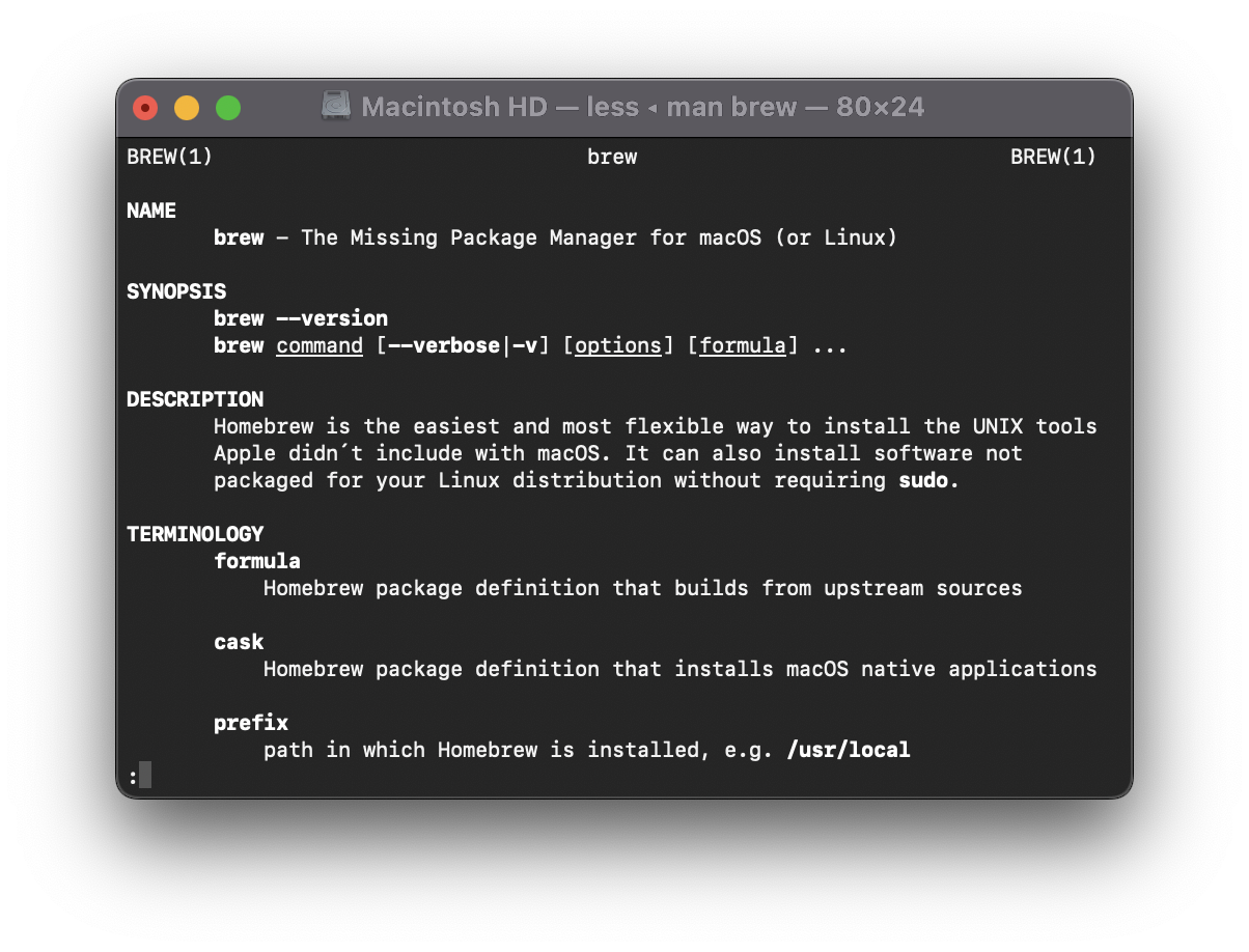 Sơ đồ kiến trúc Homebrew trên hệ thống macOS