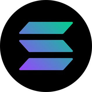 Solana blockchain logo representing staking comparison