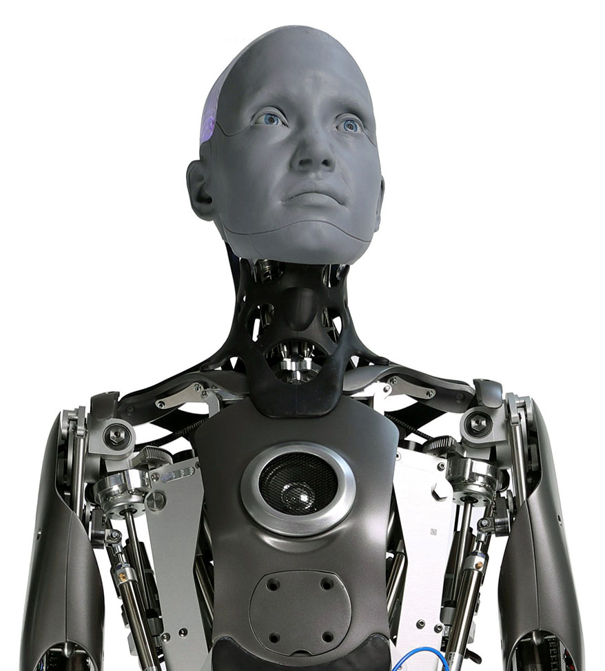 Robot humanoid Ameca thế hệ 1 - ví dụ robot mô-đun hiện đại