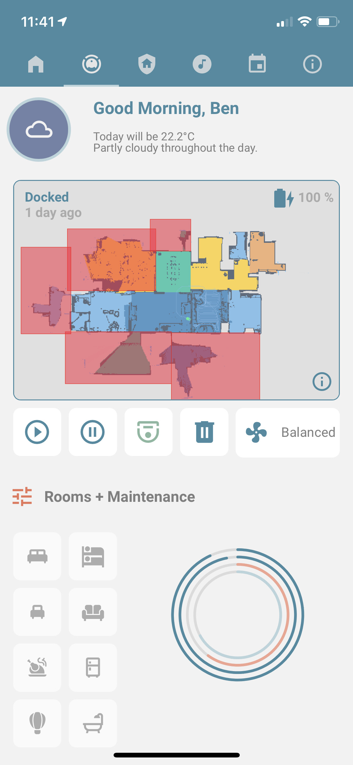 Screenshot dashboard Home Assistant với các thiết bị tự động hóa nhà
