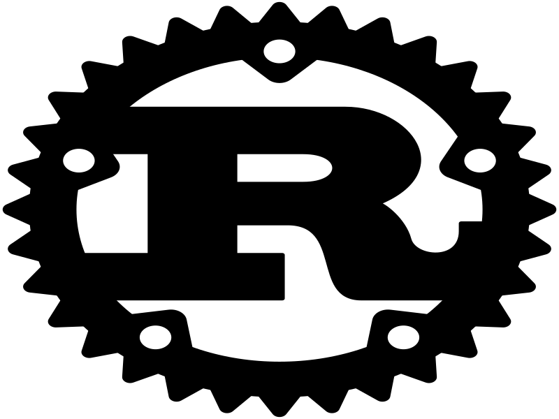 Logo Rust - ngôn ngữ lập trình an toàn, nhanh