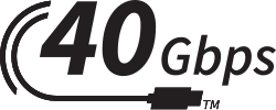 Logo USB4 40Gbps (phiên bản 1.0)