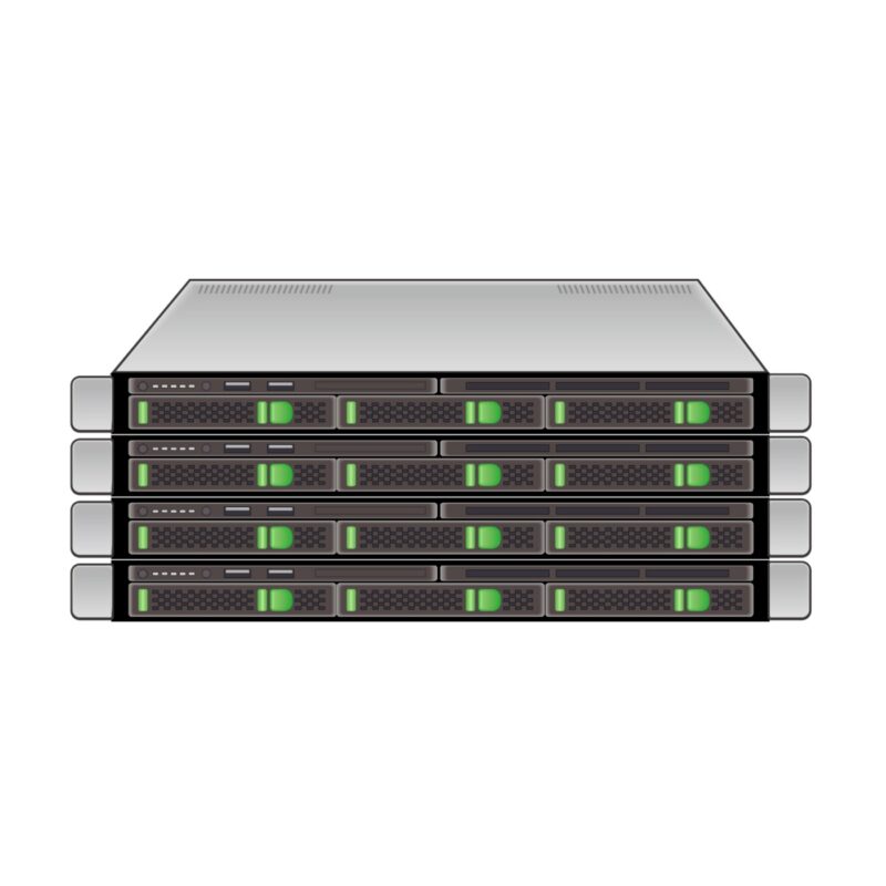 Máy chủ dạng rack phục vụ node xác thực Avalanche, mẫu phần cứng tham khảo cho validator trong trung tâm dữ liệu